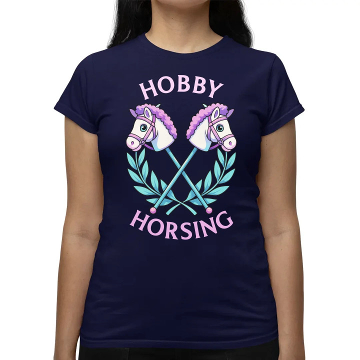 Hobby horsing - dámske tričko s potlačou