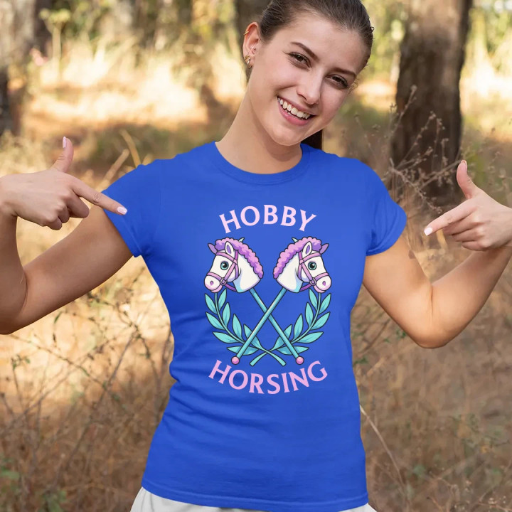 Hobby horsing - dámske tričko s potlačou