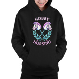 Hobby horsing - detská mikina s kapucňou