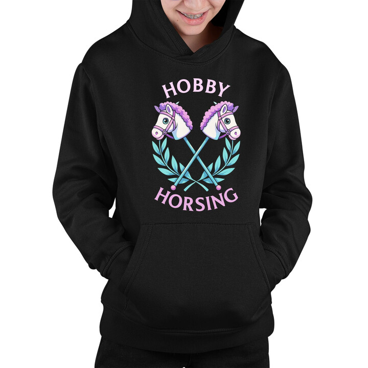 Hobby horsing - detská mikina s kapucňou