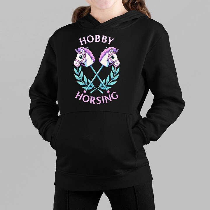 Hobby horsing - detská mikina s kapucňou