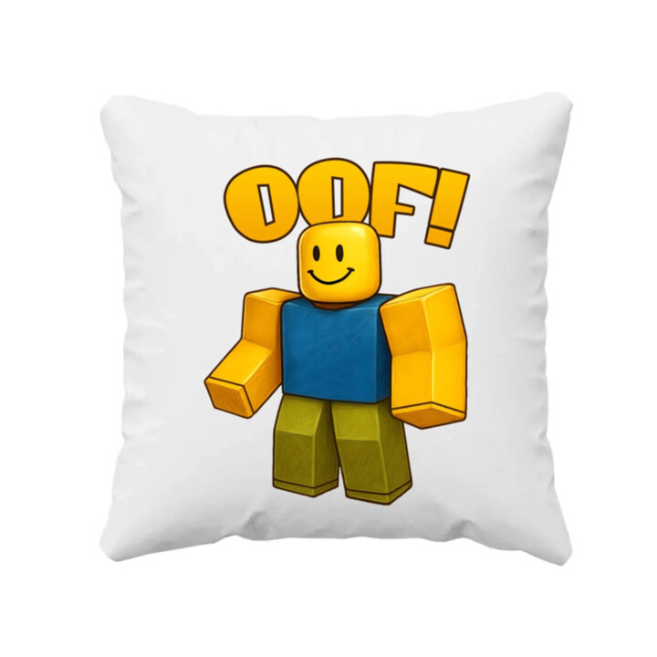 Oof - vankúš s potlačou pre fanúšikov hry Roblox