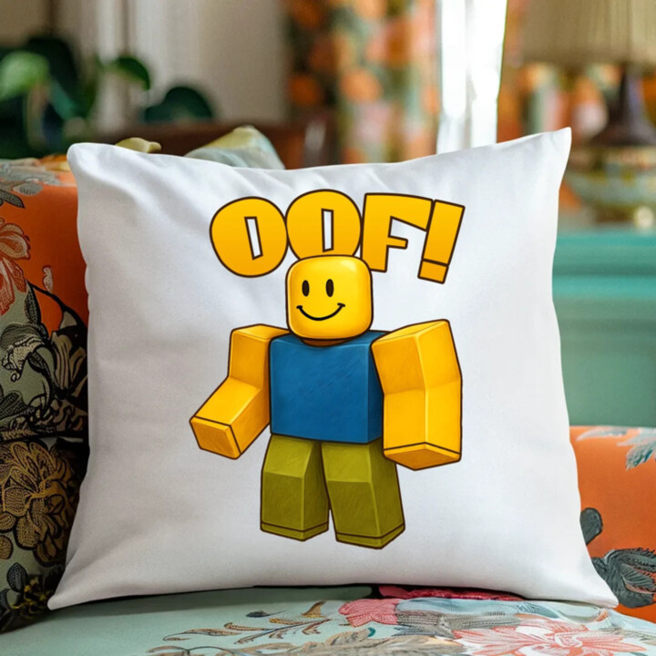 Oof - vankúš s potlačou pre fanúšikov hry Roblox