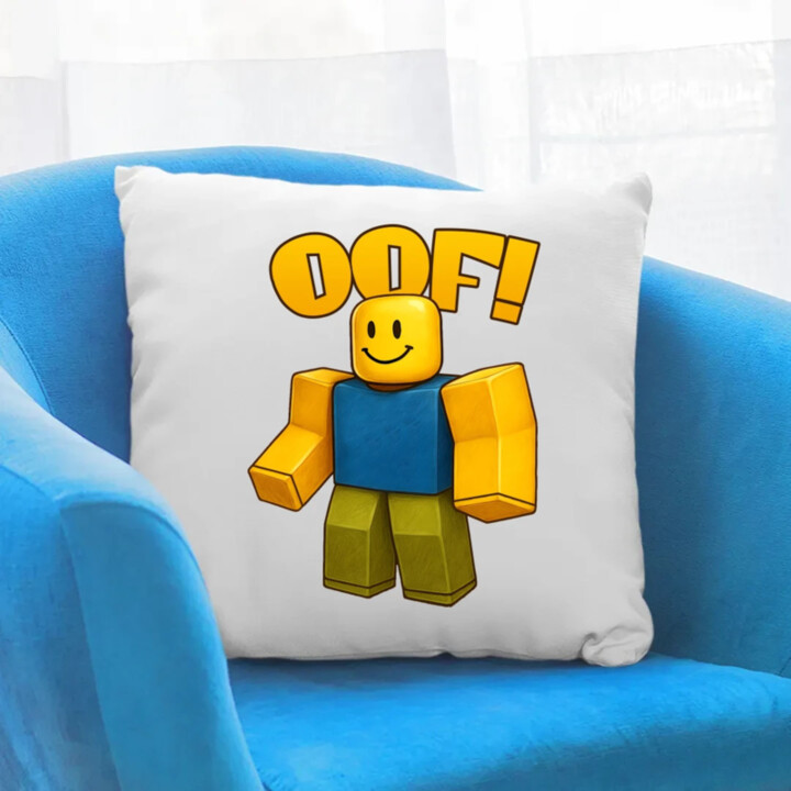 Oof - vankúš s potlačou pre fanúšikov hry Roblox