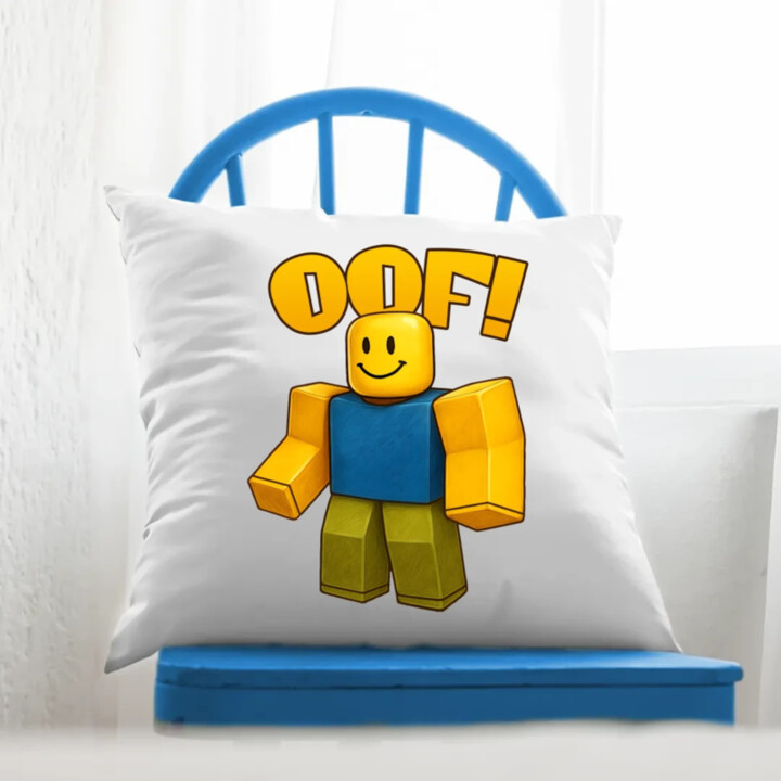 Oof - vankúš s potlačou pre fanúšikov hry Roblox