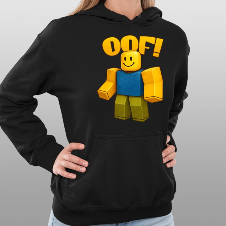 Oof  - dámska mikina s potlačou pre fanúšikov hry Roblox