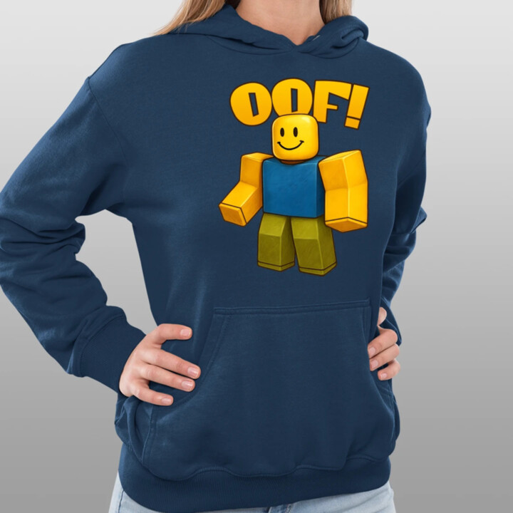 Oof  - dámska mikina s potlačou pre fanúšikov hry Roblox