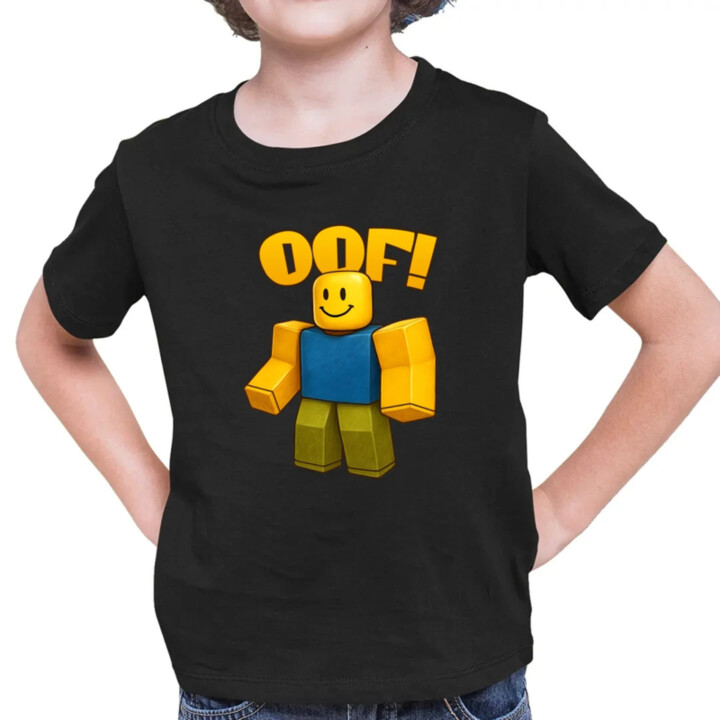 Oof - detské tričko s potlačou pre fanúšikov hry Roblox