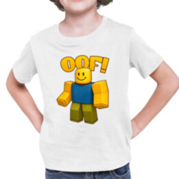Oof - detské tričko s potlačou pre fanúšikov hry Roblox