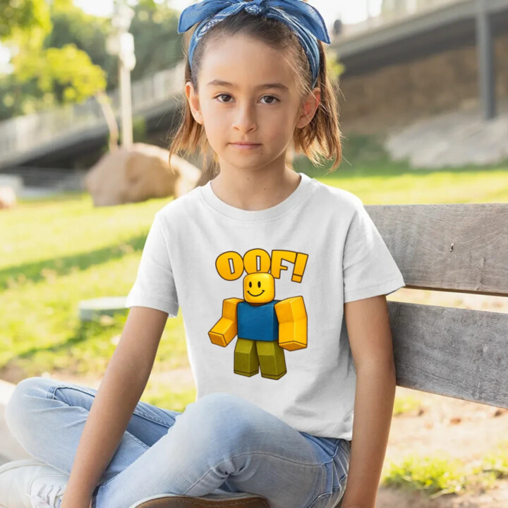 Oof - detské tričko s potlačou pre fanúšikov hry Roblox