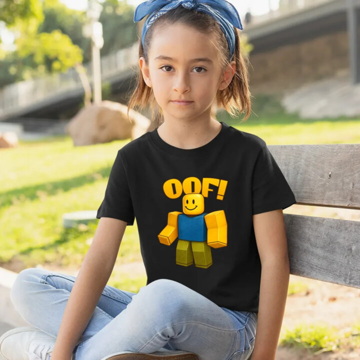 Oof - detské tričko s potlačou pre fanúšikov hry Roblox