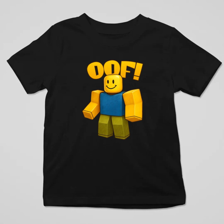 Oof - detské tričko s potlačou pre fanúšikov hry Roblox