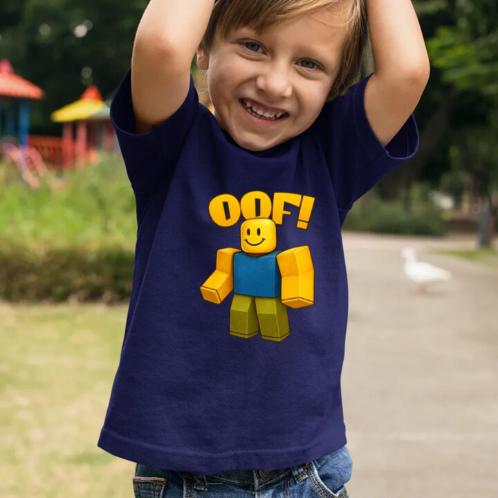 Oof - detské tričko s potlačou pre fanúšikov hry Roblox