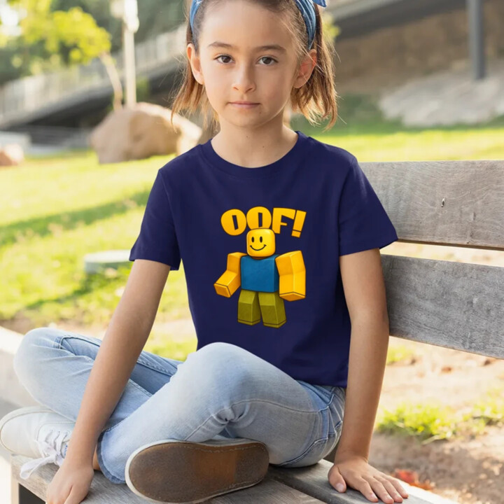 Oof - detské tričko s potlačou pre fanúšikov hry Roblox