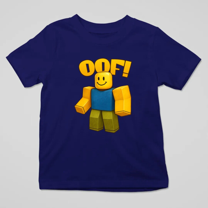 Oof - detské tričko s potlačou pre fanúšikov hry Roblox