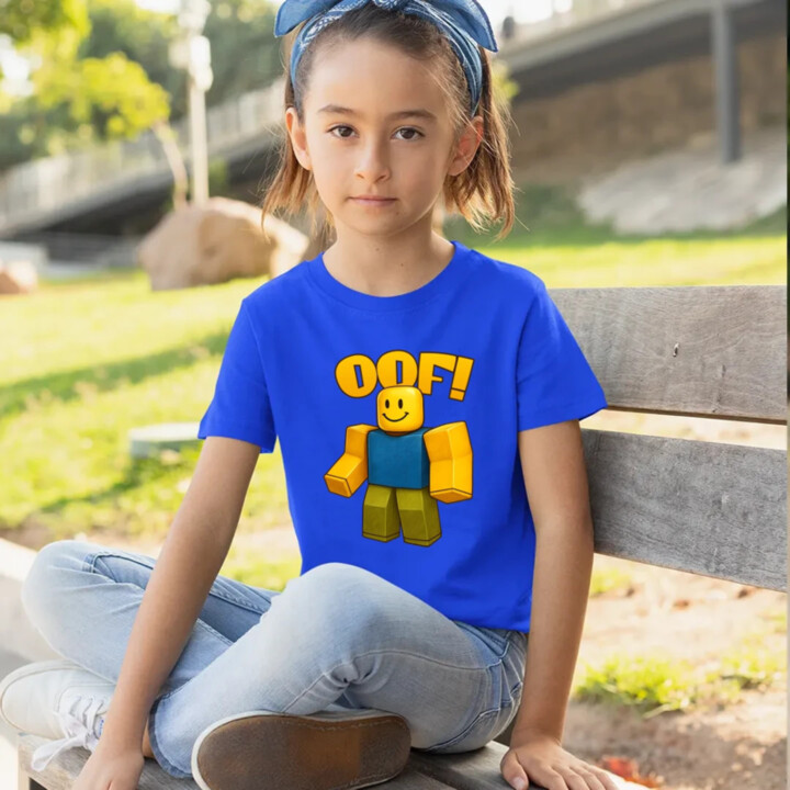 Oof - detské tričko s potlačou pre fanúšikov hry Roblox