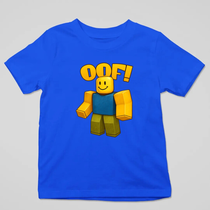 Oof - detské tričko s potlačou pre fanúšikov hry Roblox