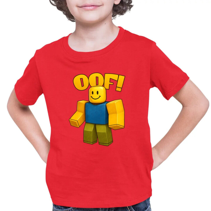 Oof - detské tričko s potlačou pre fanúšikov hry Roblox