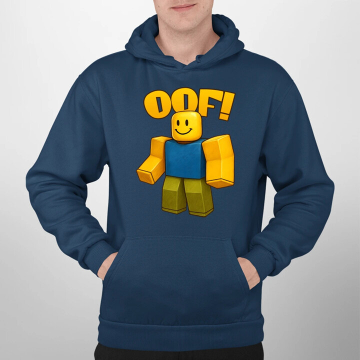 Oof  - pánska mikina s potlačou pre fanúšikov hry Roblox