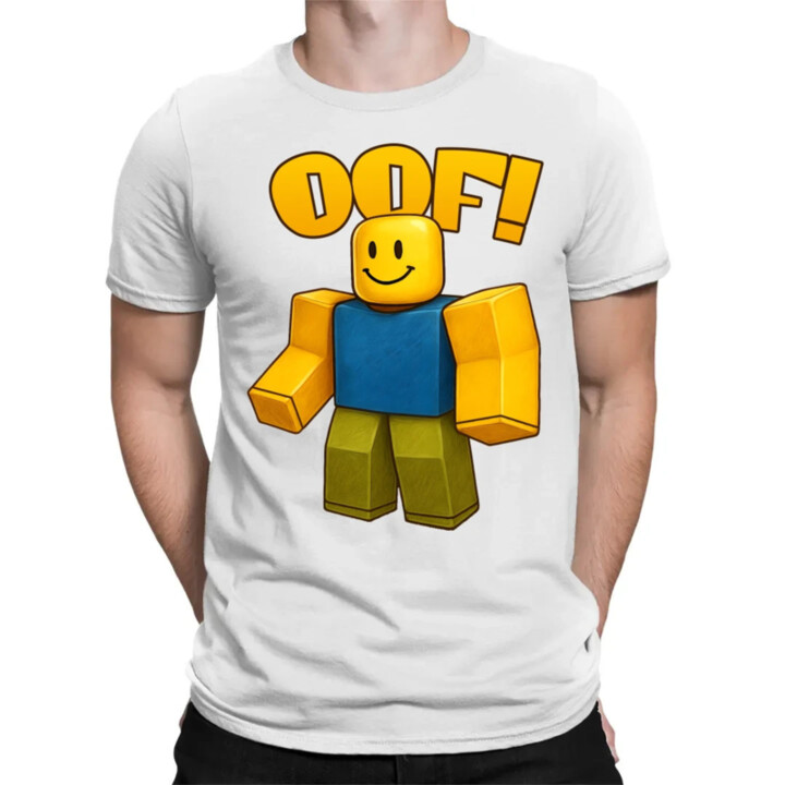 Oof - pánske tričko s potlačou pre fanúšikov hry Roblox