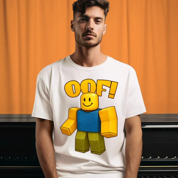Oof - pánske tričko s potlačou pre fanúšikov hry Roblox