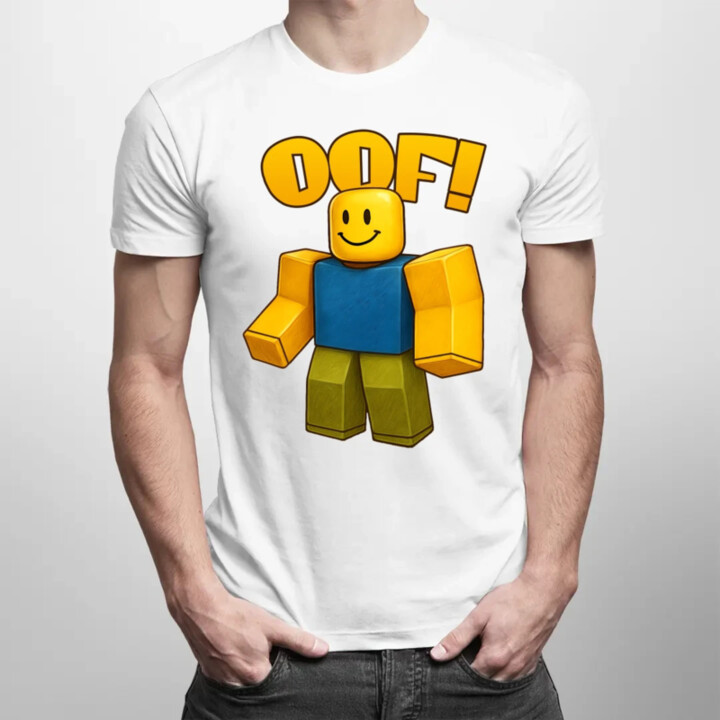 Oof - pánske tričko s potlačou pre fanúšikov hry Roblox