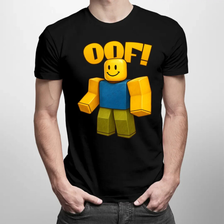 Oof - pánske tričko s potlačou pre fanúšikov hry Roblox