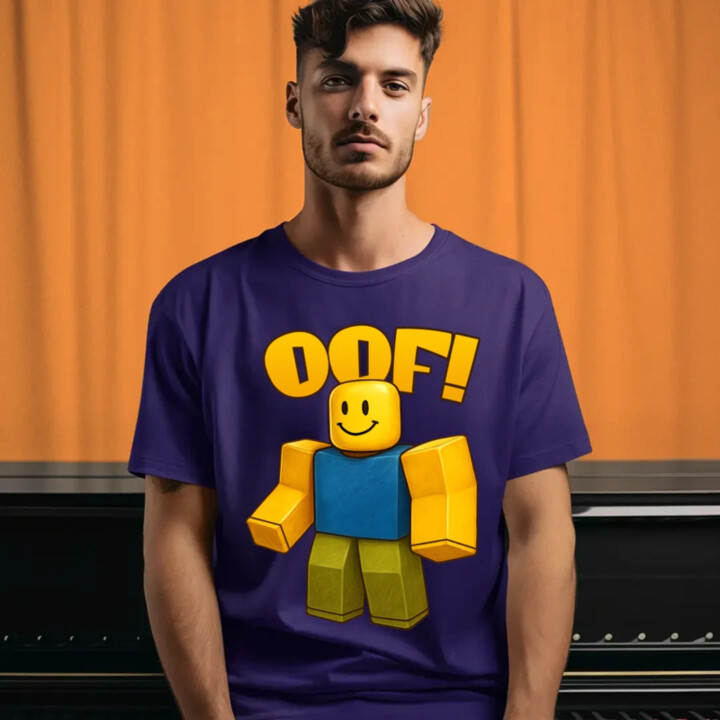 Oof - pánske tričko s potlačou pre fanúšikov hry Roblox