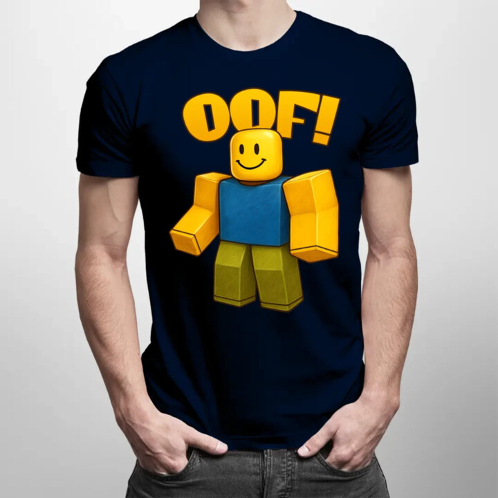 Oof - pánske tričko s potlačou pre fanúšikov hry Roblox