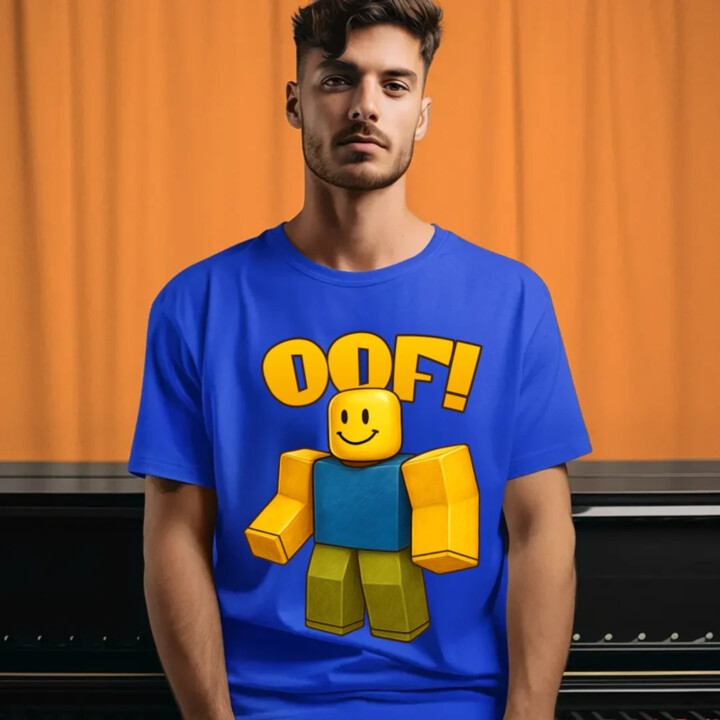 Oof - pánske tričko s potlačou pre fanúšikov hry Roblox