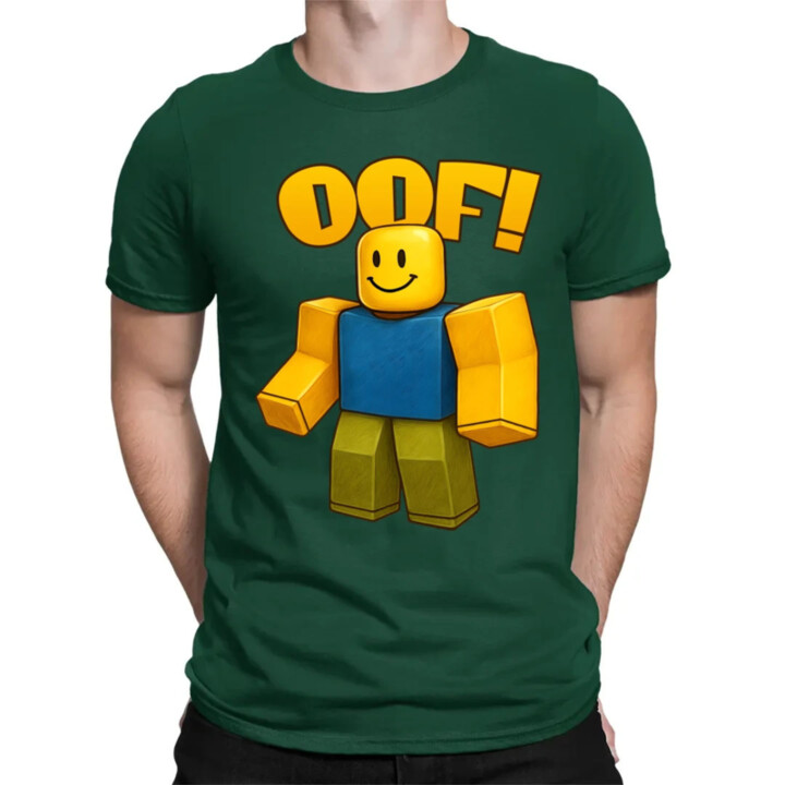 Oof - pánske tričko s potlačou pre fanúšikov hry Roblox