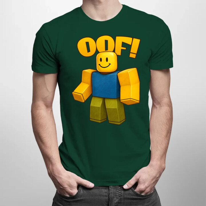 Oof - pánske tričko s potlačou pre fanúšikov hry Roblox