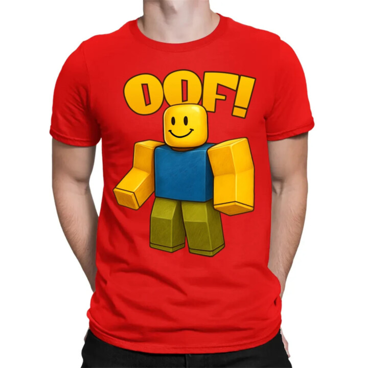 Oof - pánske tričko s potlačou pre fanúšikov hry Roblox