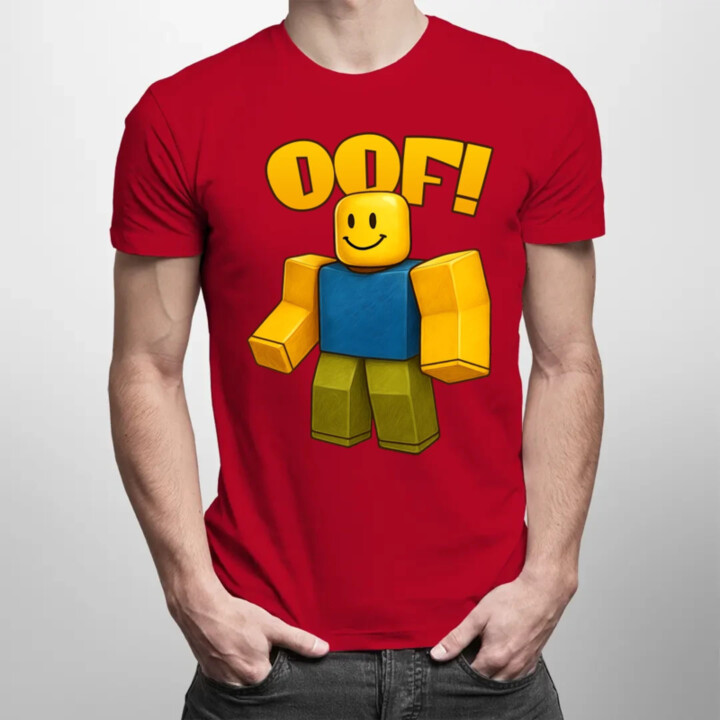 Oof - pánske tričko s potlačou pre fanúšikov hry Roblox