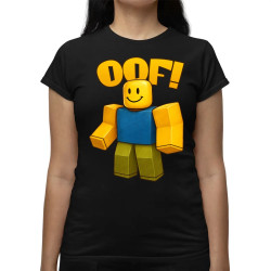 Oof - dámske tričko s potlačou pre fanúšikov hry Roblox