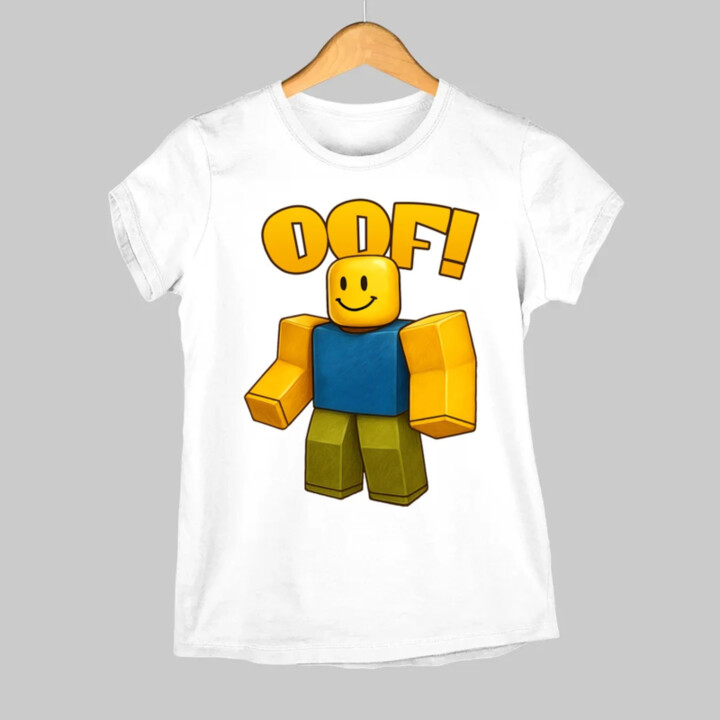 Oof - dámske tričko s potlačou pre fanúšikov hry Roblox