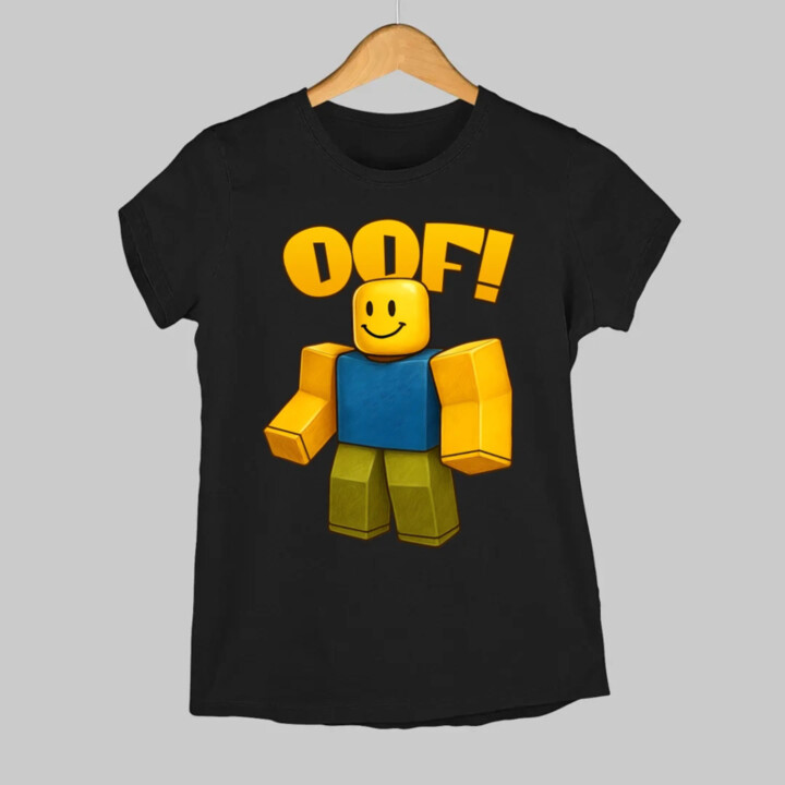 Oof - dámske tričko s potlačou pre fanúšikov hry Roblox
