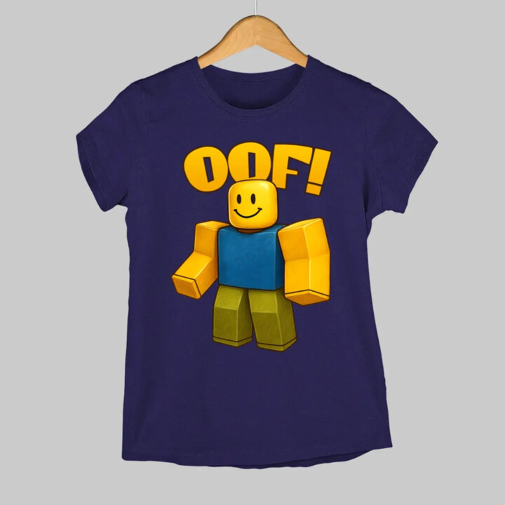 Oof - dámske tričko s potlačou pre fanúšikov hry Roblox