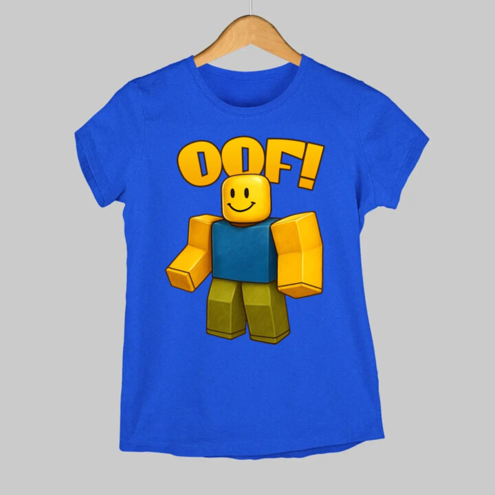 Oof - dámske tričko s potlačou pre fanúšikov hry Roblox