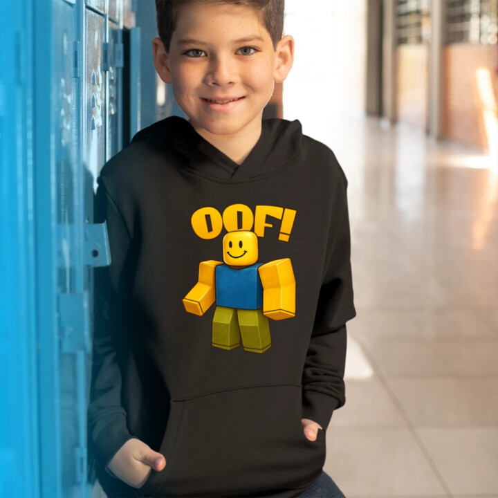 Oof - detská mikina s kapucňou pre fanúšikov hry Roblox