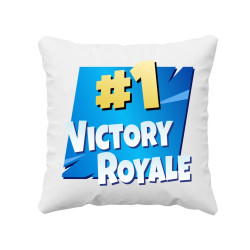 Number 1 Victory Royale - vankúš s potlačou pre fanúšikov hry Fortnite