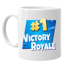 Number 1 Victory Royale - keramický hrnček s potlačou pre fanúšikov hry Fortnite