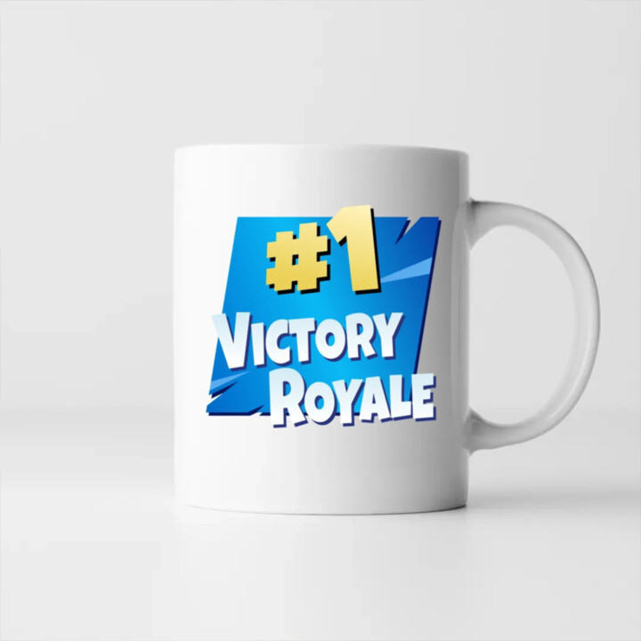 Number 1 Victory Royale - keramický hrnček s potlačou pre fanúšikov hry Fortnite