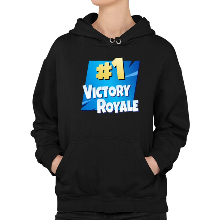 Number 1 Victory Royale  - dámska mikina s potlačou pre fanúšikov hry Fortnite