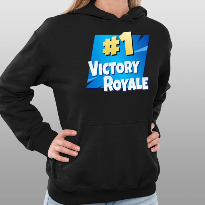Number 1 Victory Royale  - dámska mikina s potlačou pre fanúšikov hry Fortnite
