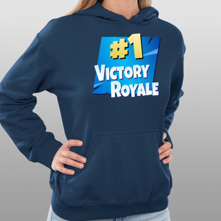 Number 1 Victory Royale  - dámska mikina s potlačou pre fanúšikov hry Fortnite