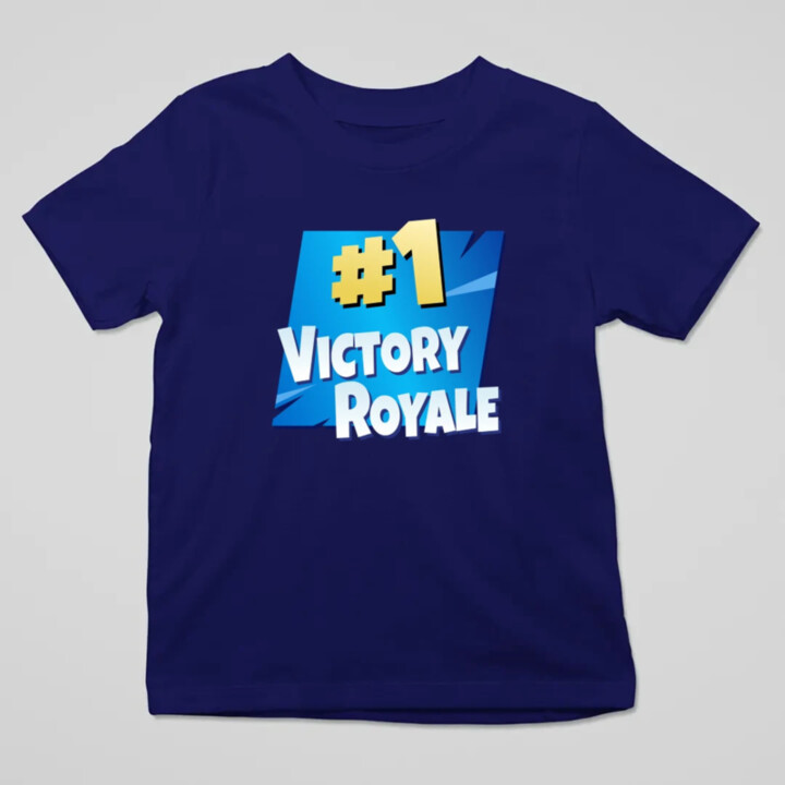 Number 1 Victory Royale - detské tričko s potlačou pre fanúšikov hry Fortnite