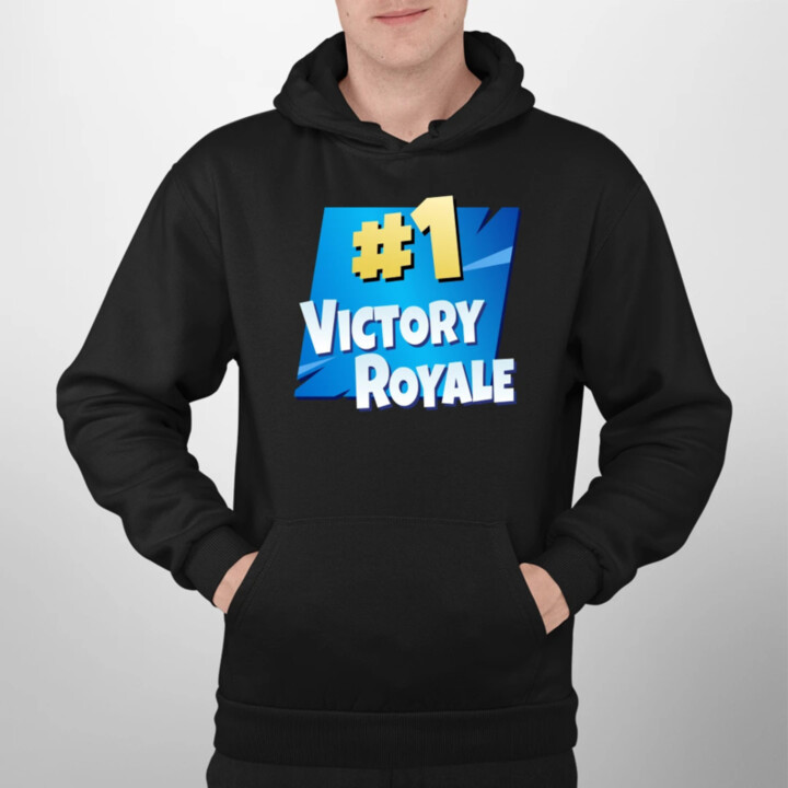 Number 1 Victory Royale  - pánska mikina s potlačou pre fanúšikov hry Fortnite