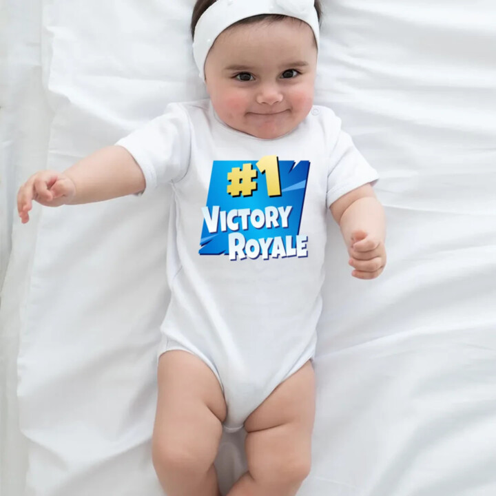 Number 1 Victory Royale  - body s potlačou pre fanúšikov hry Fortnite