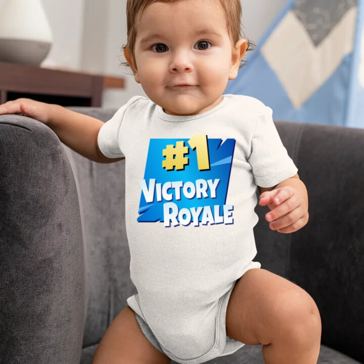 Number 1 Victory Royale  - body s potlačou pre fanúšikov hry Fortnite